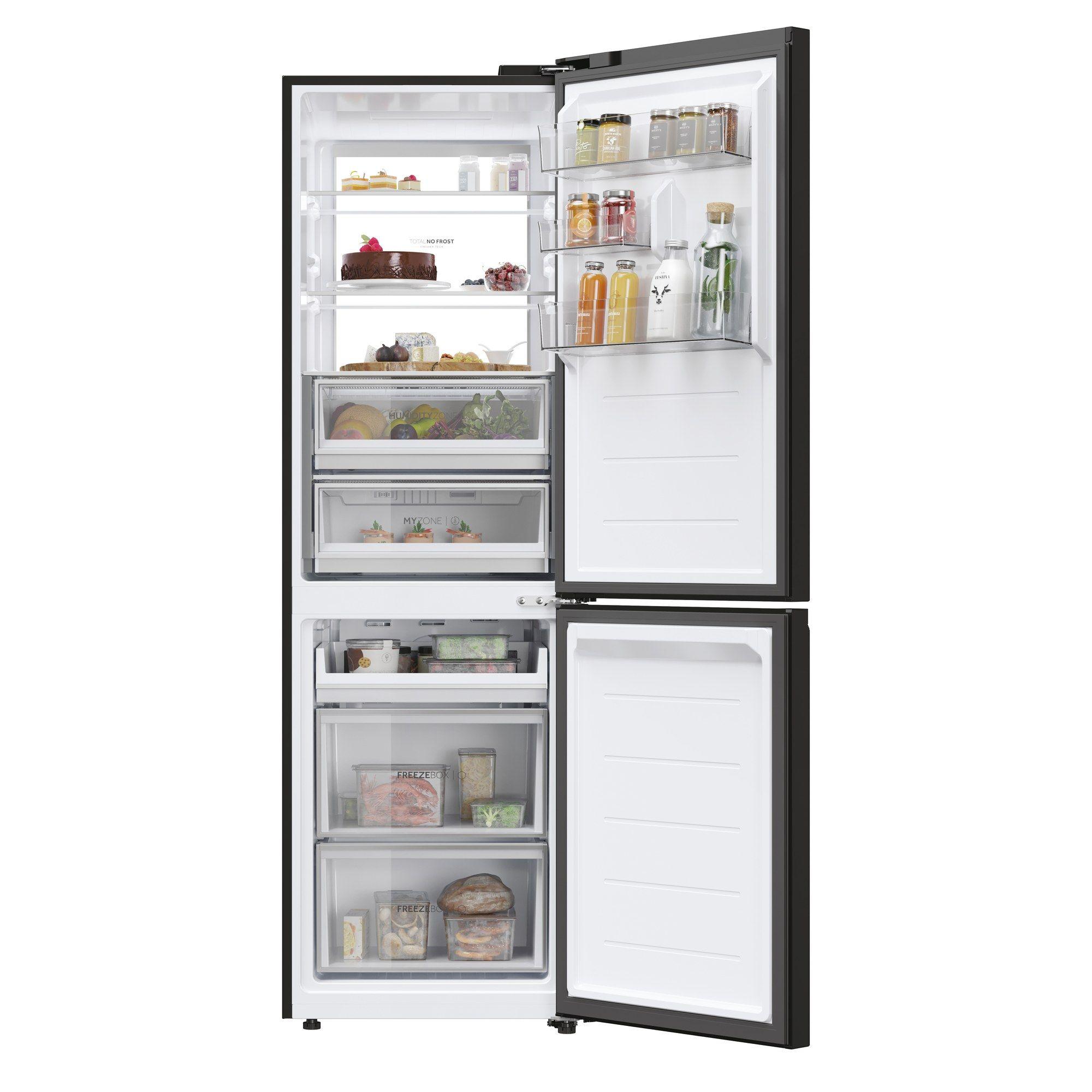 Frigorífico Combinado Independente HAIER HDR7619DNGB (403 l - hOn - 192,5x59,5x68,2 cm - Preto) — miniatura 2