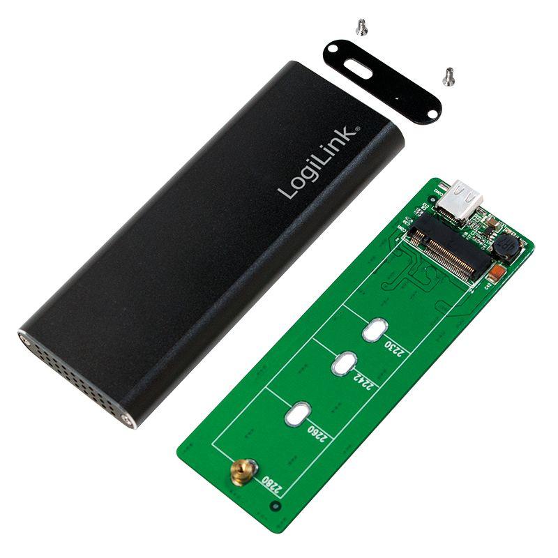 Caixa Externa SSD LOGILINK UA0314 (M.2 - SATA - Preto)