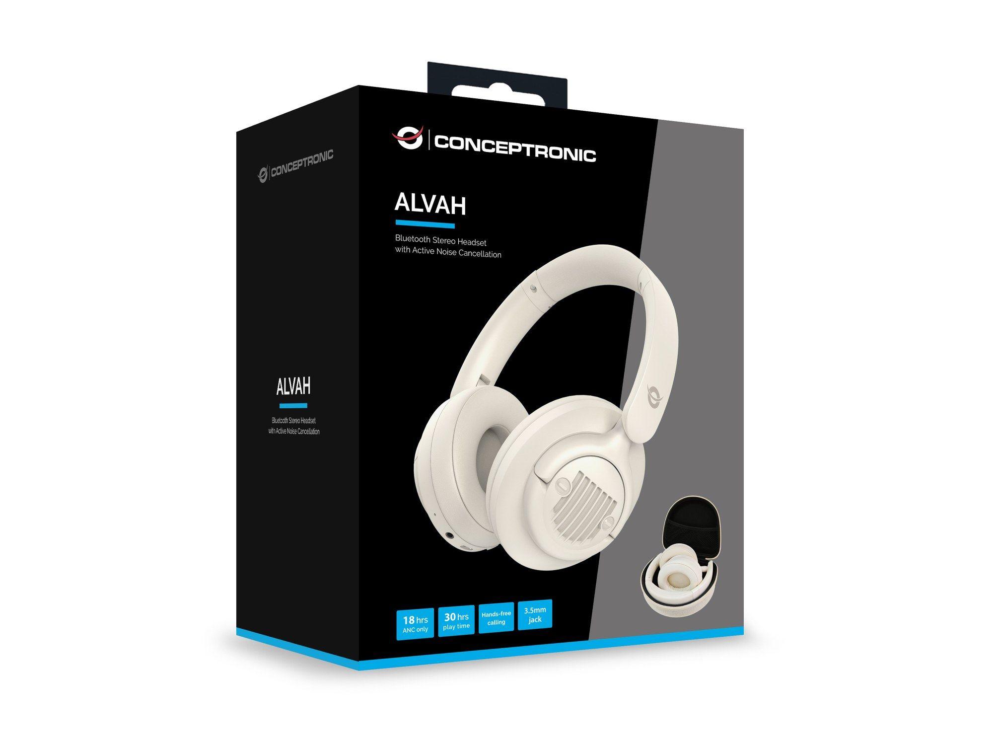 Auscultadores CONCEPTRONIC ALVAH02C (Binaural - Com fios e sem fios - Circum-aural - Creme), miniatura 5