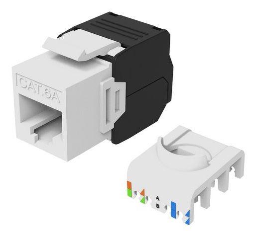Conector Keystone EQUIP 769227 (LSA - RJ-45 - Cat6a - Branco)