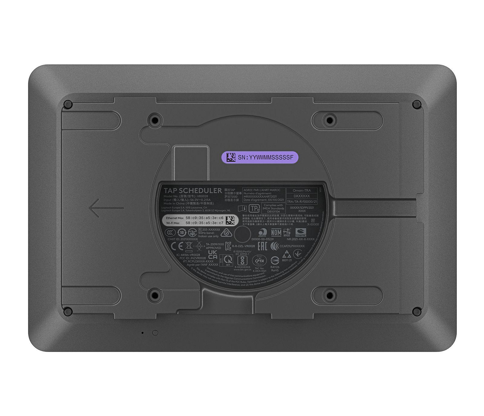 Painel de Agendamento de Salas LOGITECH Tap Scheduler (10,1" - Wi-Fi - Grafite) — miniatura 2