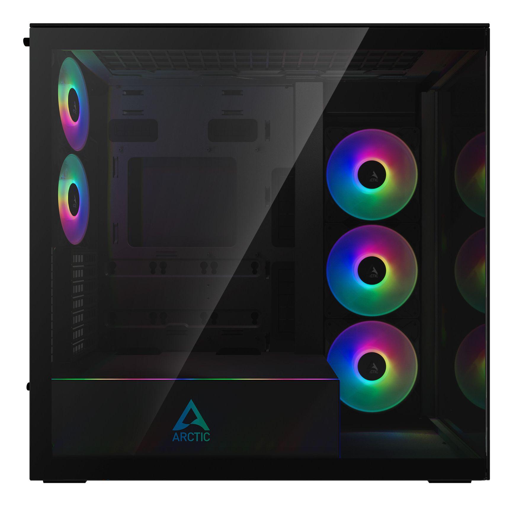 Caixa PC ARCTIC Xtender (EATX, ATX, micro-ATX, Mini-ITX - Midi Tower - Metal, Vidro temperado - Preto) — miniatura 4