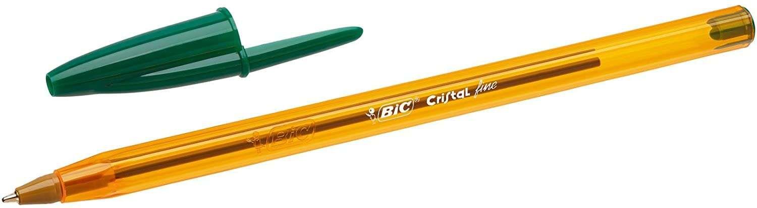 Caneta Esferográfica BIC Cristal Original Fine (Verde Translúcido)