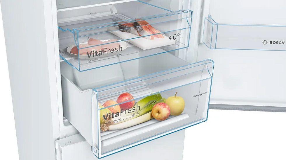 Frigorífico Combinado Independente BOSCH KGN39VWDC (368 l - 203x60x66 cm - 60 cm - Branco) — miniatura 5