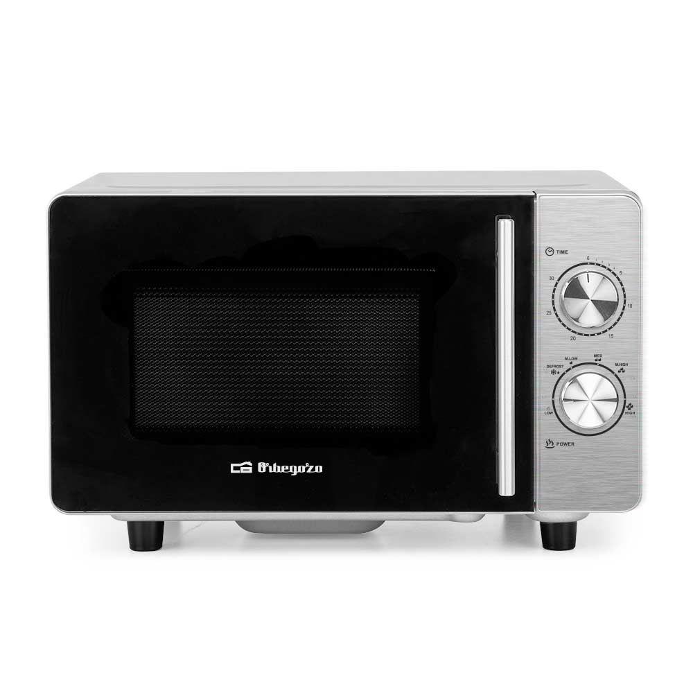 Micro-ondas ORBEGOZO MI2030CE (700 W - 20 L - Rotativo - Inox)