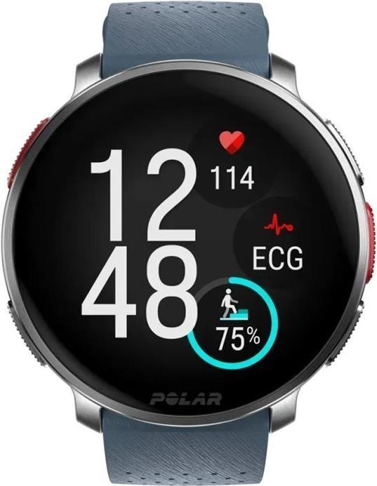 Relógio GPS Multidesporto POLAR Vantage V3 (AMOLED - 1,39" - Prateado/Azul Céu)