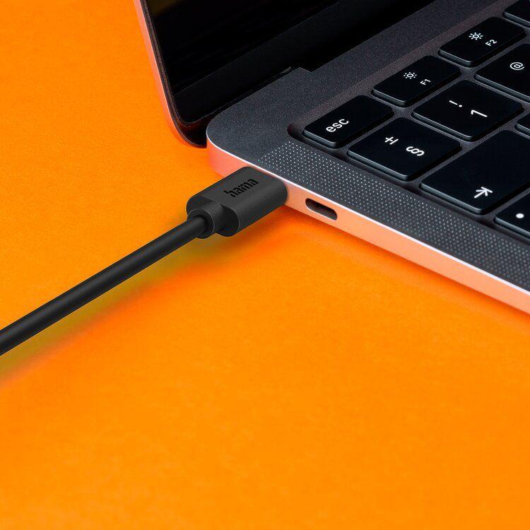 Cabo USB-C HAMA 00086448 (1,2 m - USB-C macho - Preto) — miniatura 3