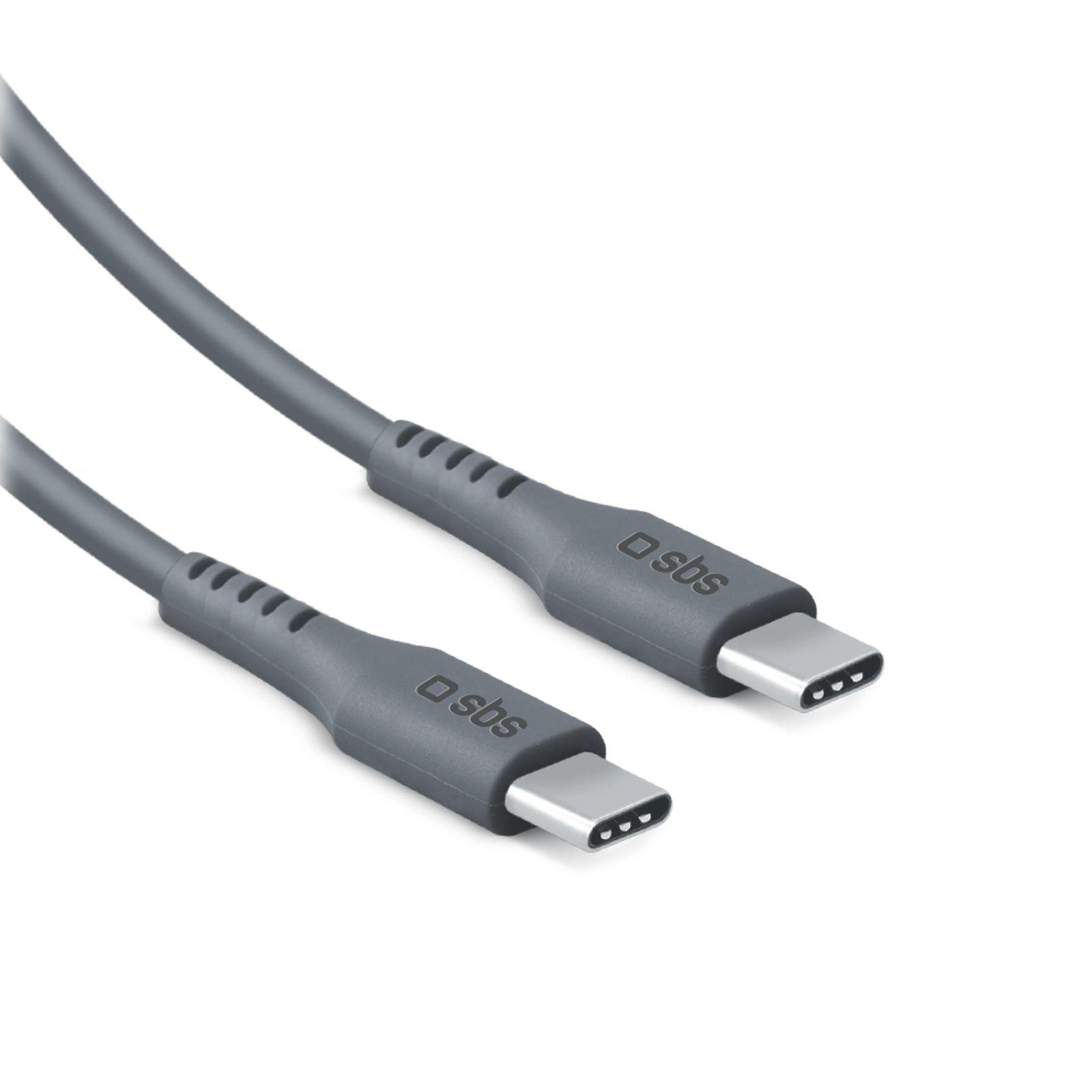 Cabo USB-C para USB-C SBS LACABLETCC2M60K (60 W - Preto), miniatura 2
