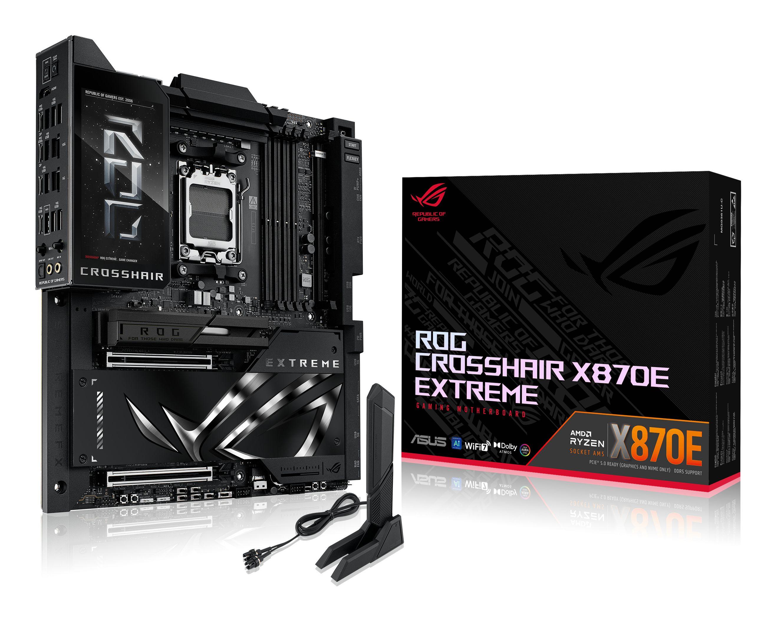 Motherboard ASUS ROG CROSSHAIR X870E EXTREME (AM5 - EATX - Duplo canal - Preto)