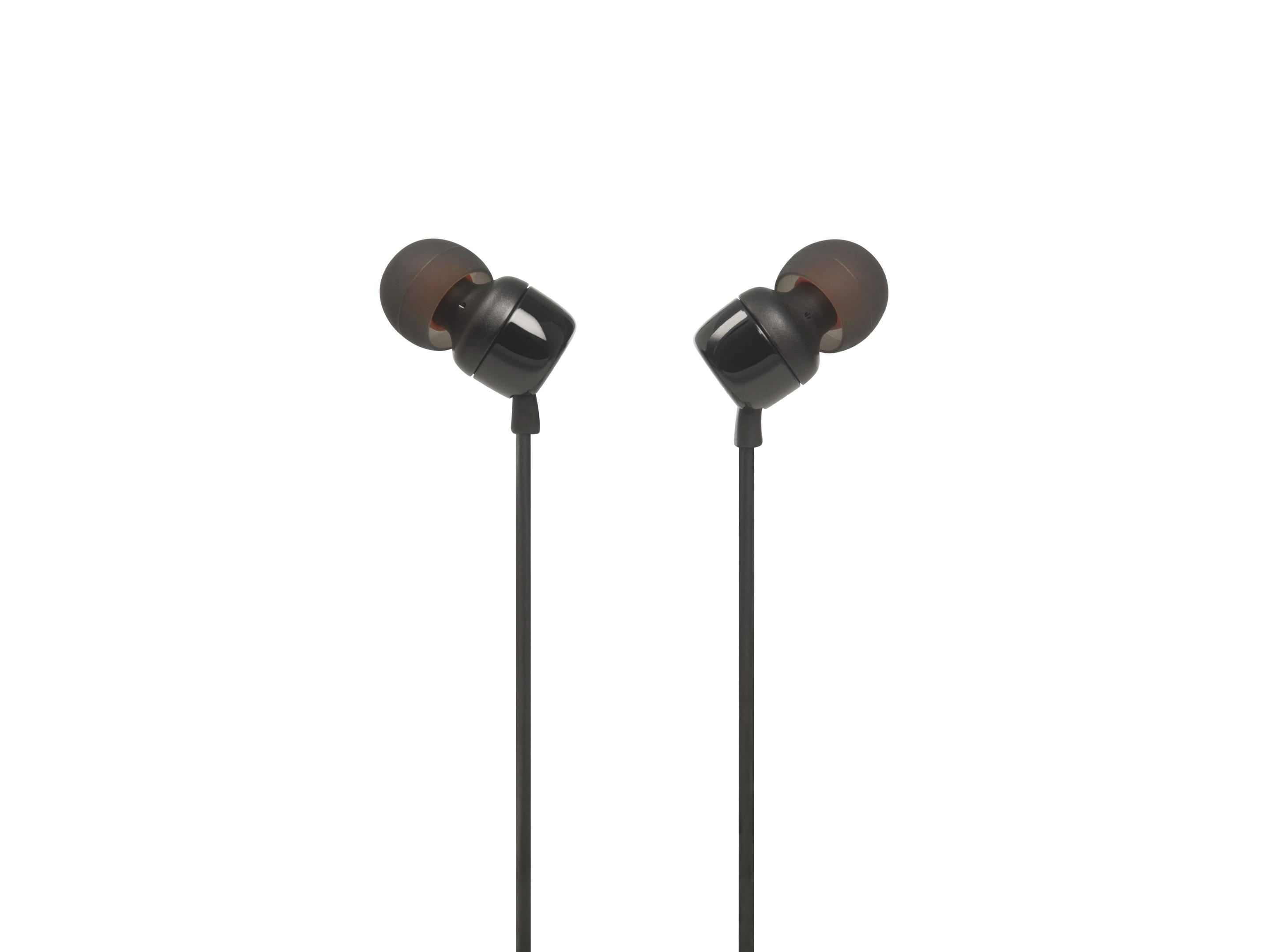 Auscultadores Intra-auriculares JBL T110 (Com fios - Preto), miniatura 3