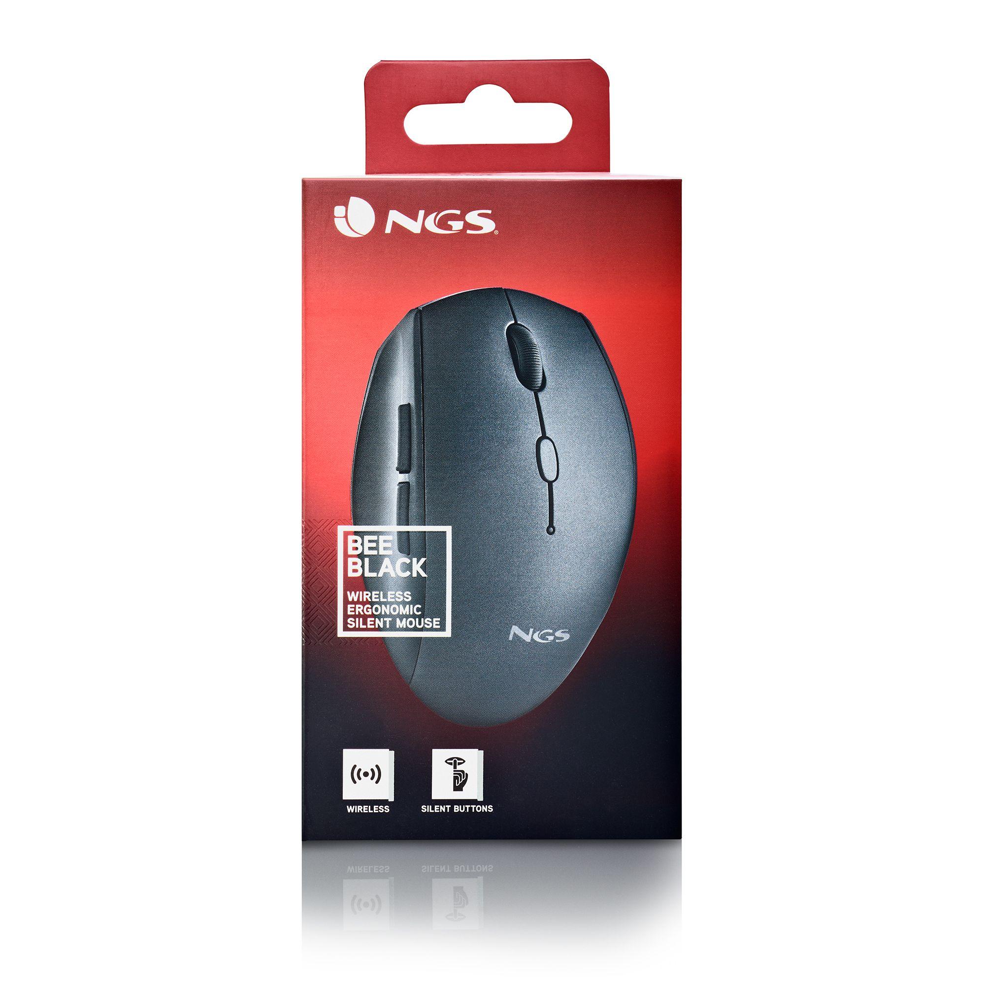 Rato NGS BEE (Mão direita - 1600 DPI - Ótico - Preto), miniatura 6