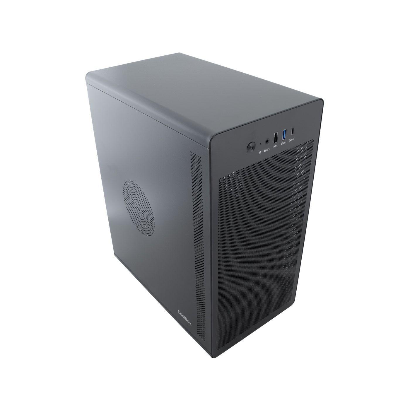 Caixa PC COOLBOX M100 (Midi Tower - 160 mm - 300 mm - Preto), miniatura 3