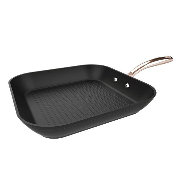 Frigideira Grill CECOTEC Polka Fantasy Golden (Alumínio forjado - 28 cm - Preto)