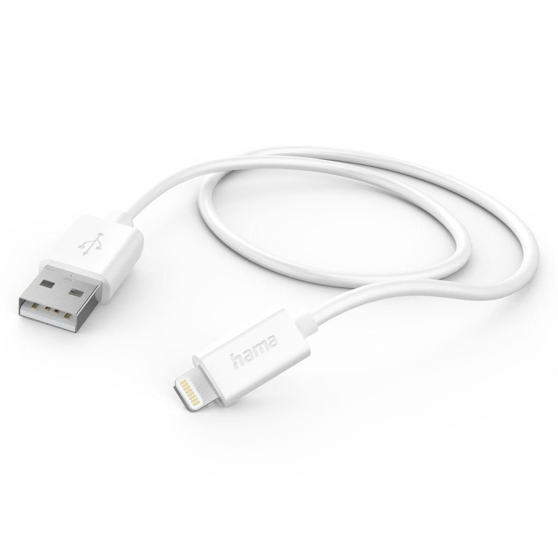 Cabo USB-C para Lightning HAMA 00201579 (1 m - USB C - Branco)