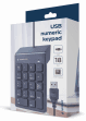 Teclado GEMBIRD KPD-U-03 (Membrana - USB - Windows 10, Windows 11 - Preto)