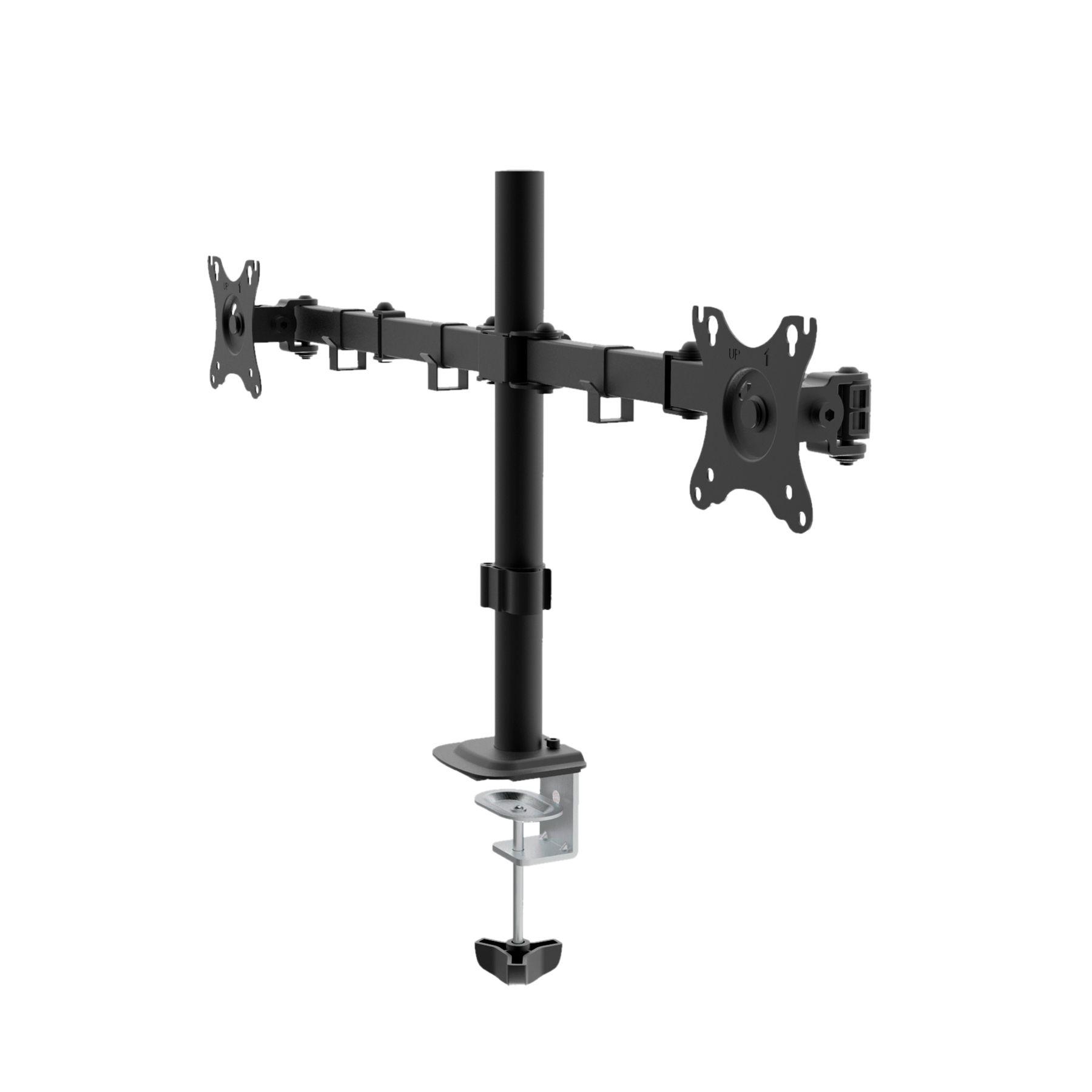 Suporte de Secretária para 2 Monitores UNYKACH UK710102 (100 x 100 mm - 75 x 75 mm - 81,3 cm - Preto), miniatura 3
