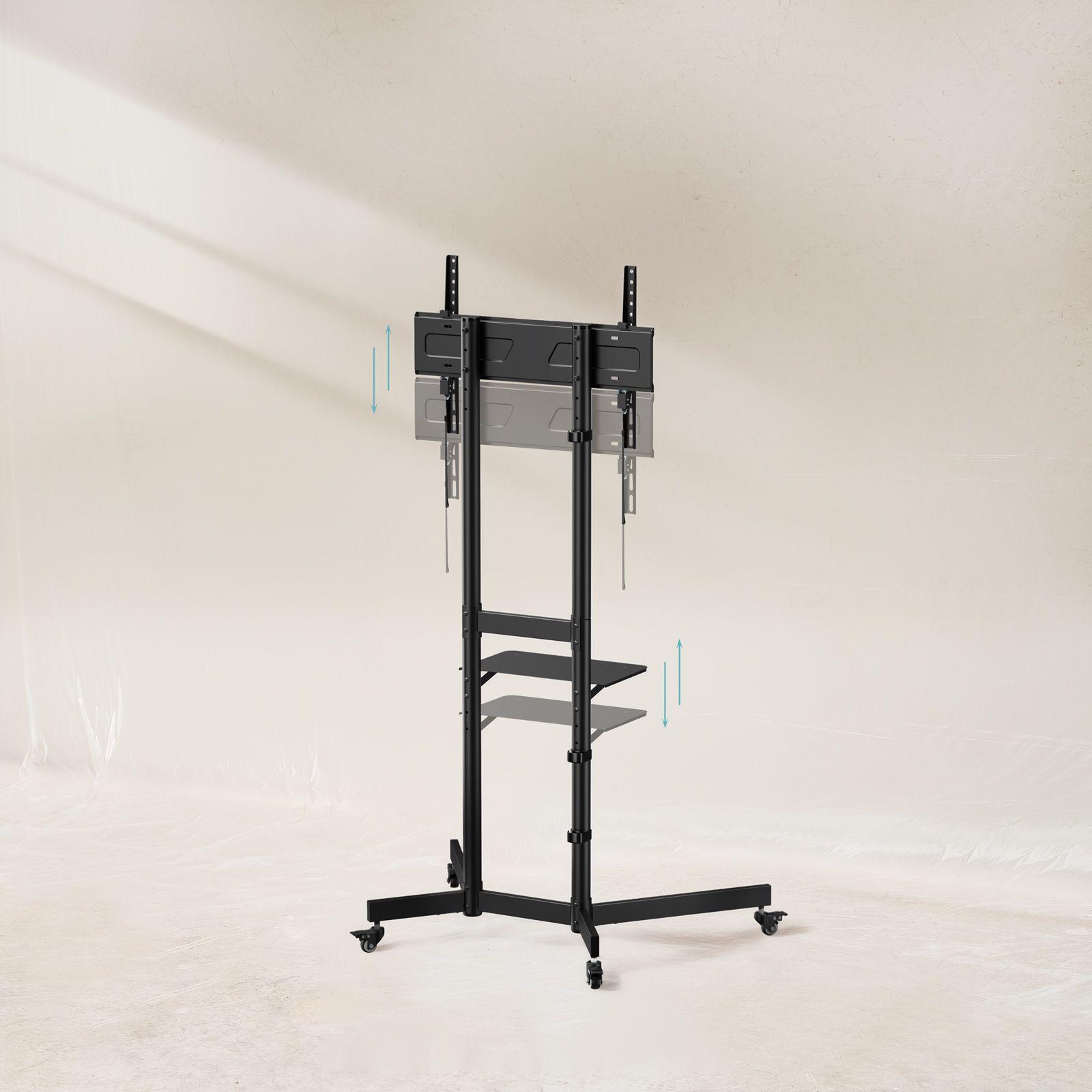 Suporte de Chão para TV TOOQ FS1150M-B (100 x 100-600 x 400 mm - 600 x 400 mm - 100 x 100 mm - Preto), miniatura 4