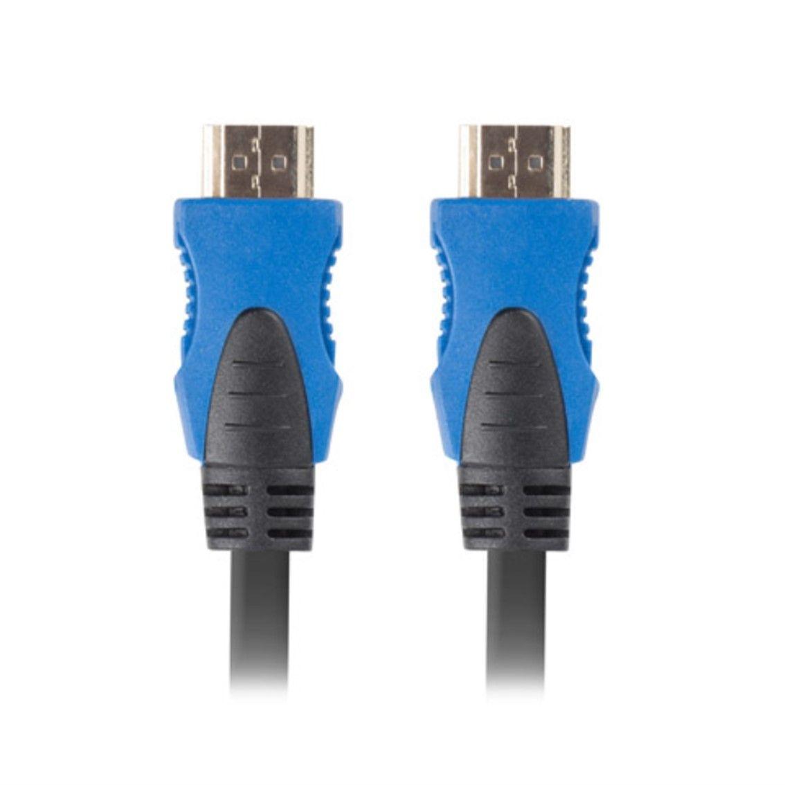 Cabo HDMI LANBERG CA-HDMI-20CU-0045-BK (4,5 m - 144 Hz - HDMI Type A - Preto e Azul)