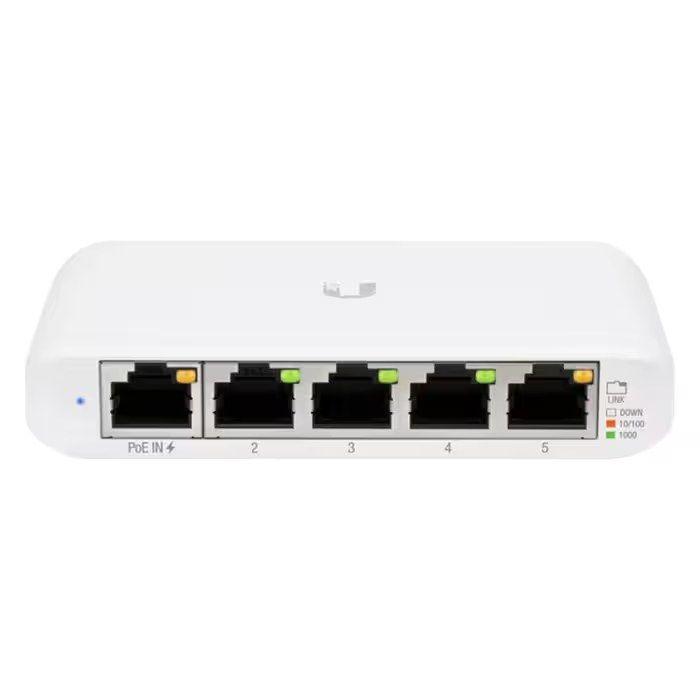 Switch Gerido UBIQUITI UniFi Flex Mini USW-Flex-Mini-3 (5 Portas - 5 x RJ45 - 10 Gbit/s - Branco) — miniatura 3