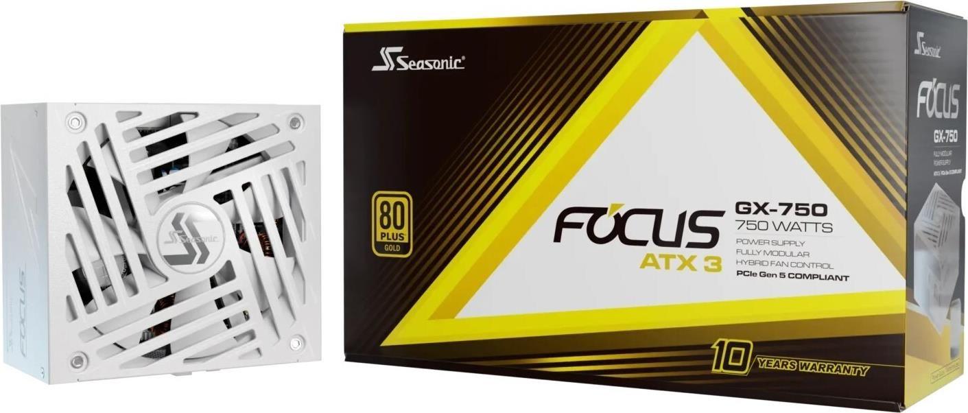 Fonte de Alimentação SEASONIC FOCUS GX-750W V4 (ATX - 750 W - 80 PLUS Gold - Branco)
