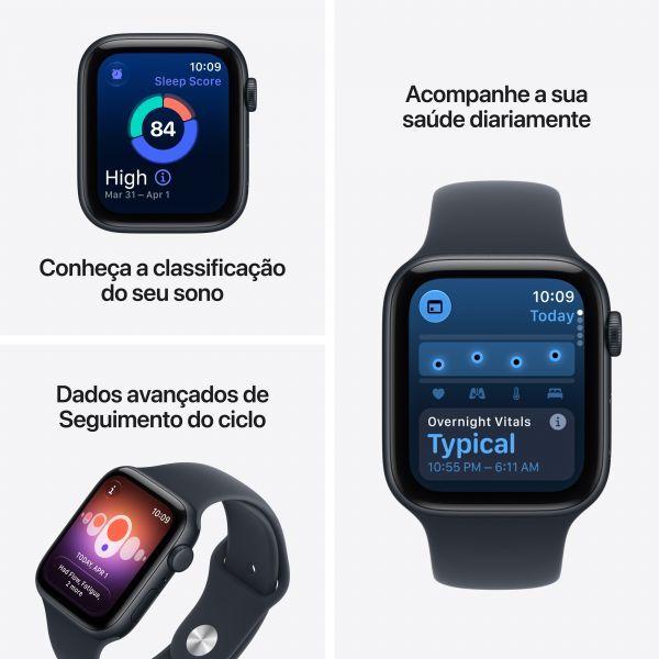 Smartwatch APPLE Watch SE 3 GPS + Cellular 40 mm (Retangular - iOS - OLED - Azul-marinho) — miniatura 4