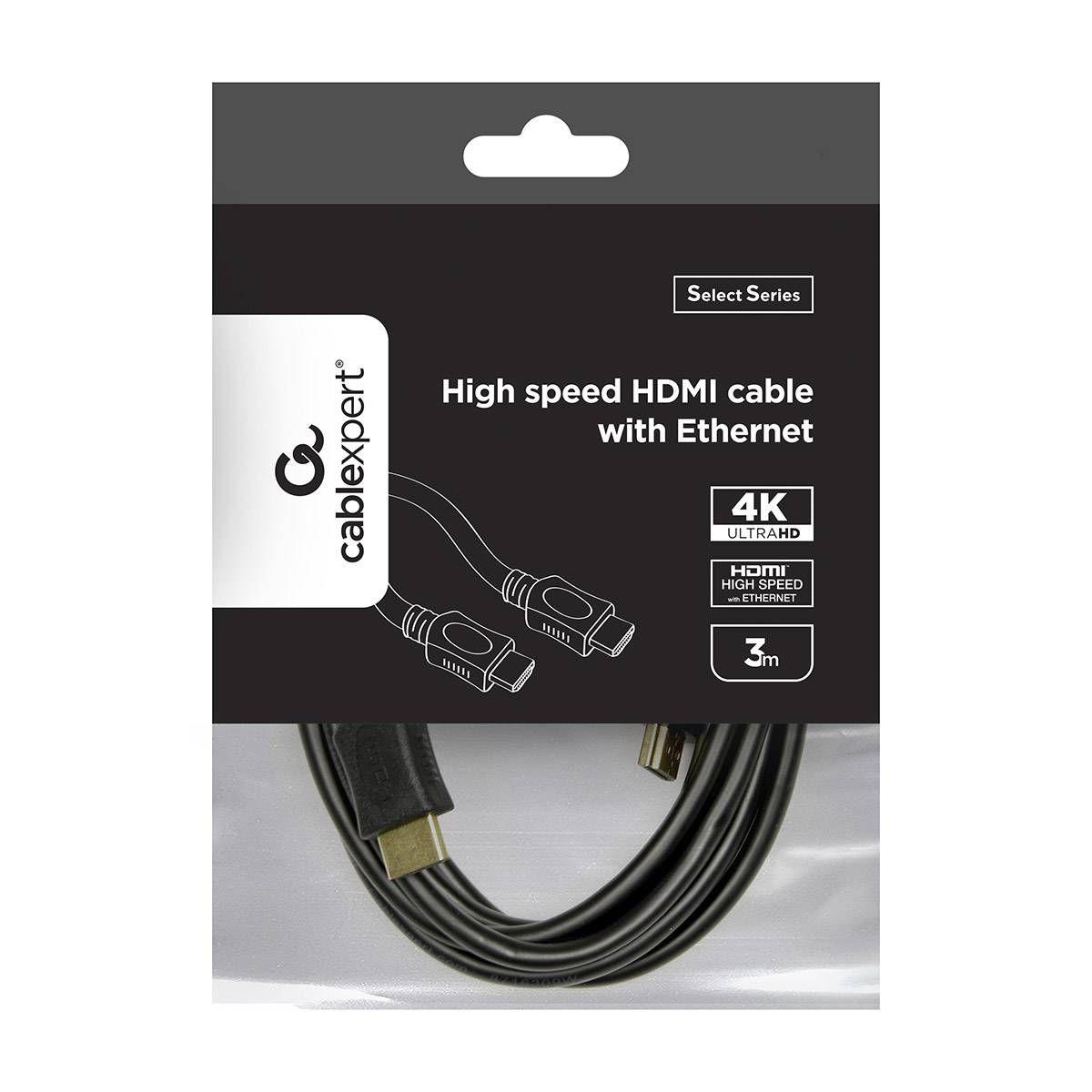 Cabo HDMI GEMBIRD CC-HDMI4L-10 (3 m - Até 4K 60Hz - HDMI Type A - Preto e Laranja), miniatura 4