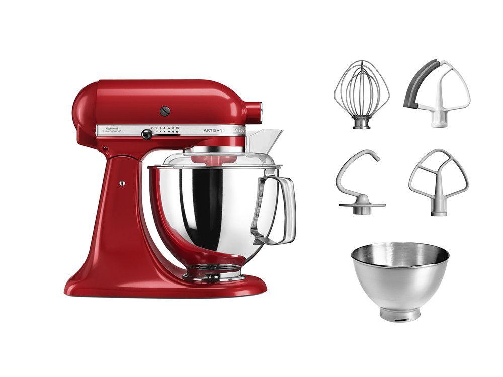Batedeira KITCHENAID 5KSM175PSEER (300 W - 220 RPM - 4,7 l - Vermelho Empire) — miniatura 2