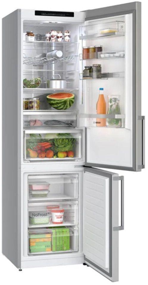Frigorífico Combinado Independente BOSCH Serie 6 KGN39AIAU (363 l - 203x60x66,5 cm - 60 cm - Inox), miniatura 2