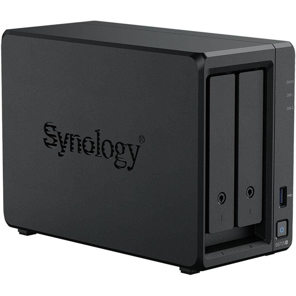 NAS SYNOLOGY DiskStation DS725+ (3.5,M.2,2.5 " - M.2, SATA - AMD - Preto) — miniatura 4