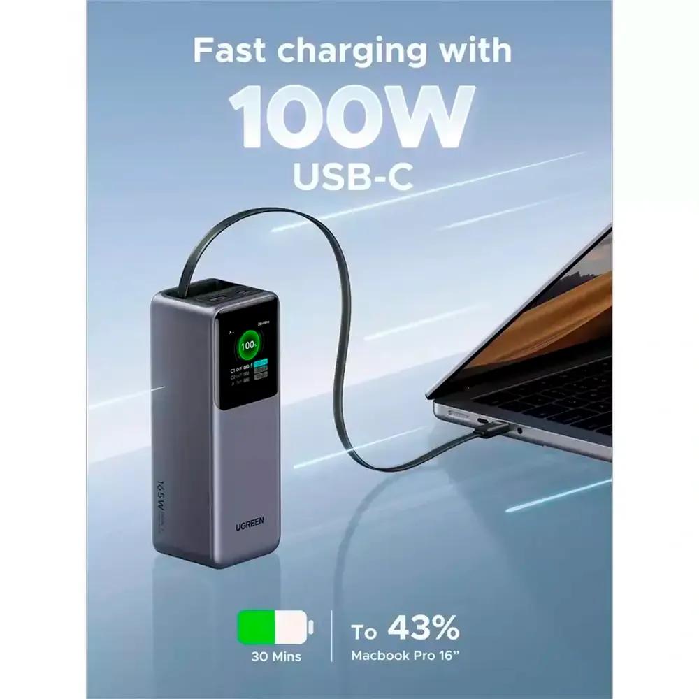 Bateria Externa UGREEN PB726 Nexode (20000 mAh - Power Delivery - Cinzento) — miniatura 5