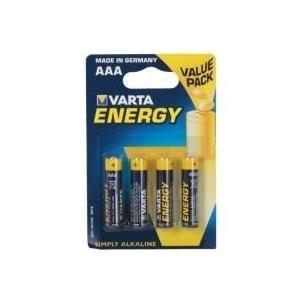 Pilhas VARTA Energy Alkaline (AAA - 1,5 V - Pack de 4)