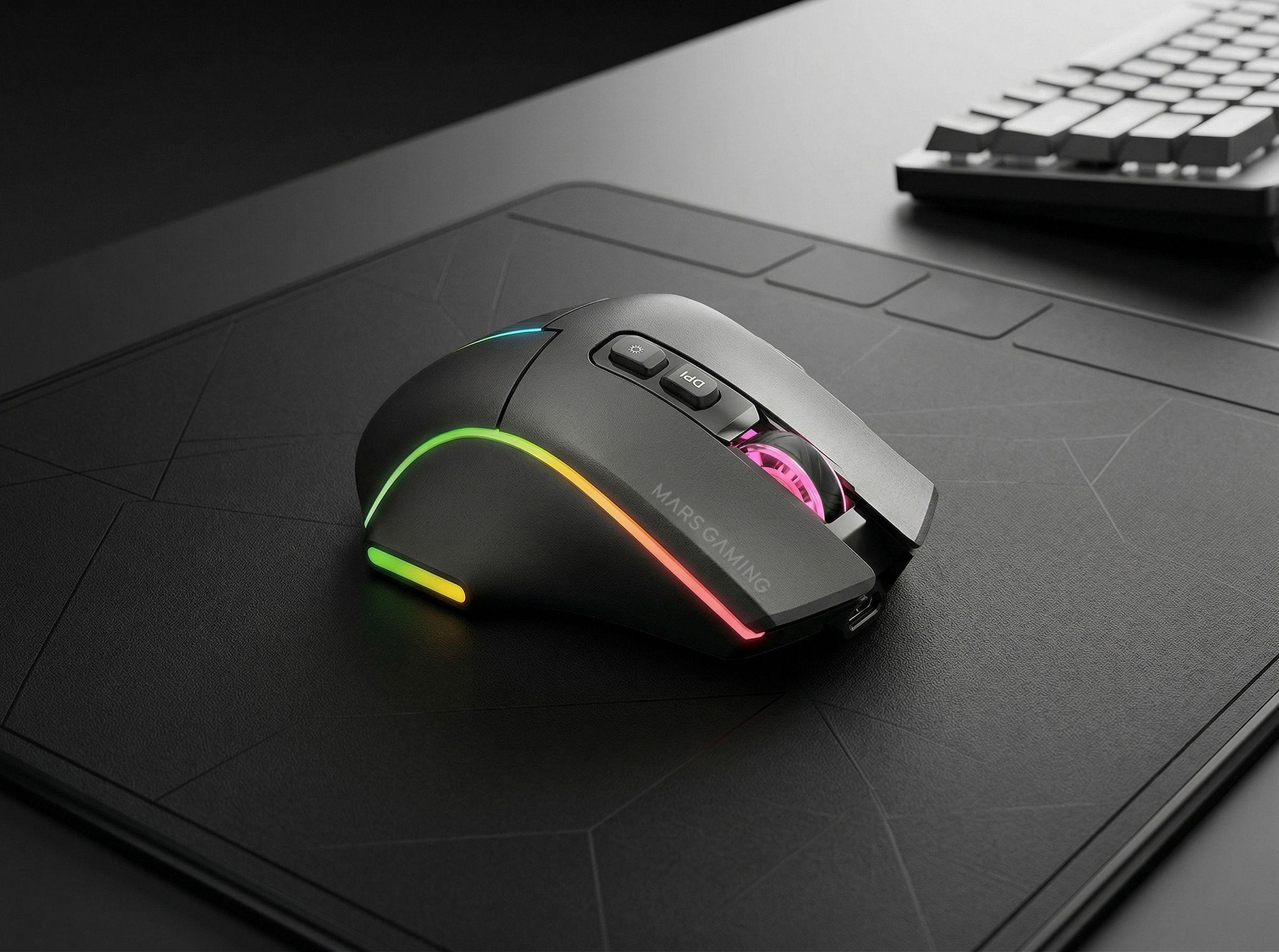 Rato Gaming MARS GAMING MMW-VECTOR (Mão direita - Preto), miniatura 11