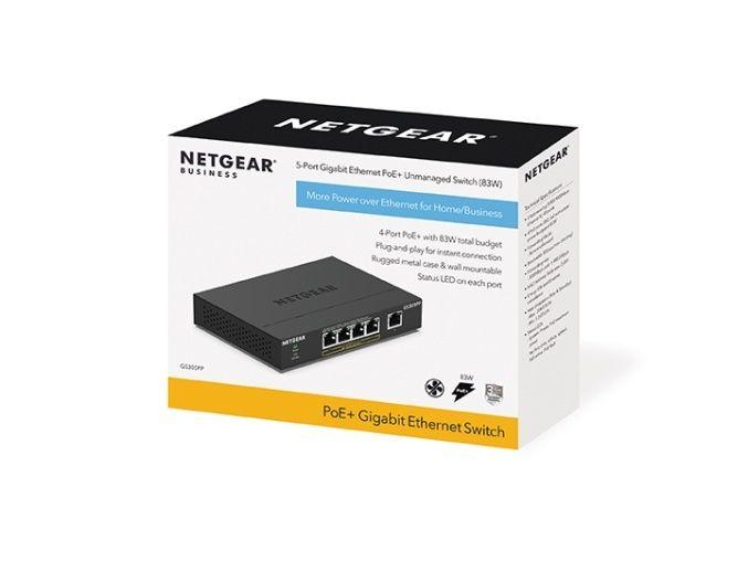 Switch NETGEAR GS305PP (Gigabit Ethernet - 128 MB - 10 Gbit/s - Preto) — miniatura 5