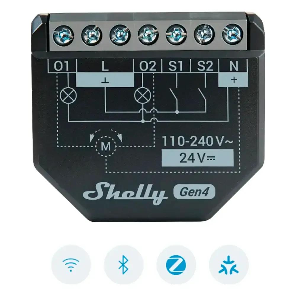 Módulo Relé SHELLY 2PM Gen4 (Plástico - Preto) — miniatura 2