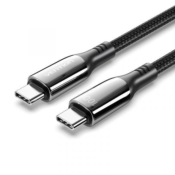Cabo USB-C VENTION CTKBH (2 m - USB-C macho - Preto) — miniatura 2