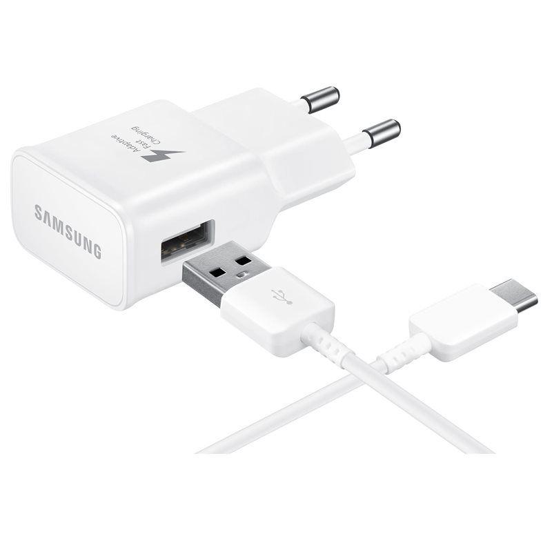 Carregador de Parede SAMSUNG EP-TA20EWECGWW (15 W - Branco)