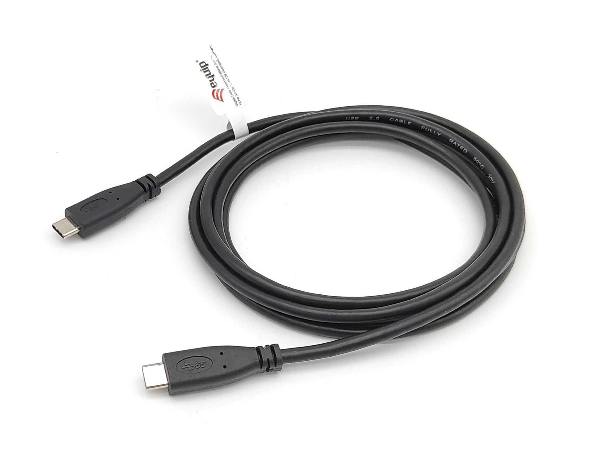 Cabo USB-C EQUIP 128887 (2 m - USB C - USB-C - Preto)