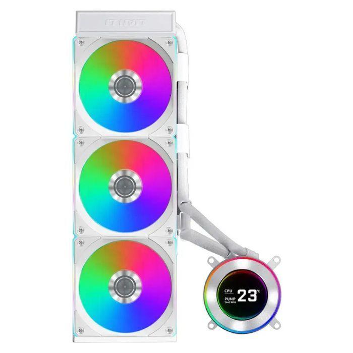 Water Cooler CPU LIAN LI GA II Hydroshift II LCD-C 360CL (360 mm - LCD IPS 2,1″ - ARGB - Branco) — miniatura 2