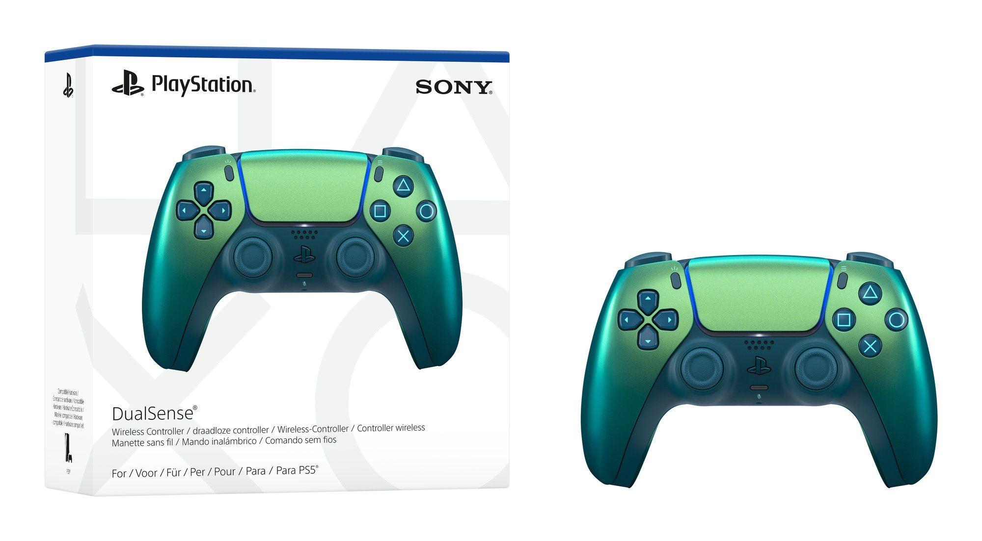 Comando SONY DualSense V3 CFI-ZCT2W (Bluetooth/USB - Com fios e sem fios - Verde-azulado) — miniatura 6