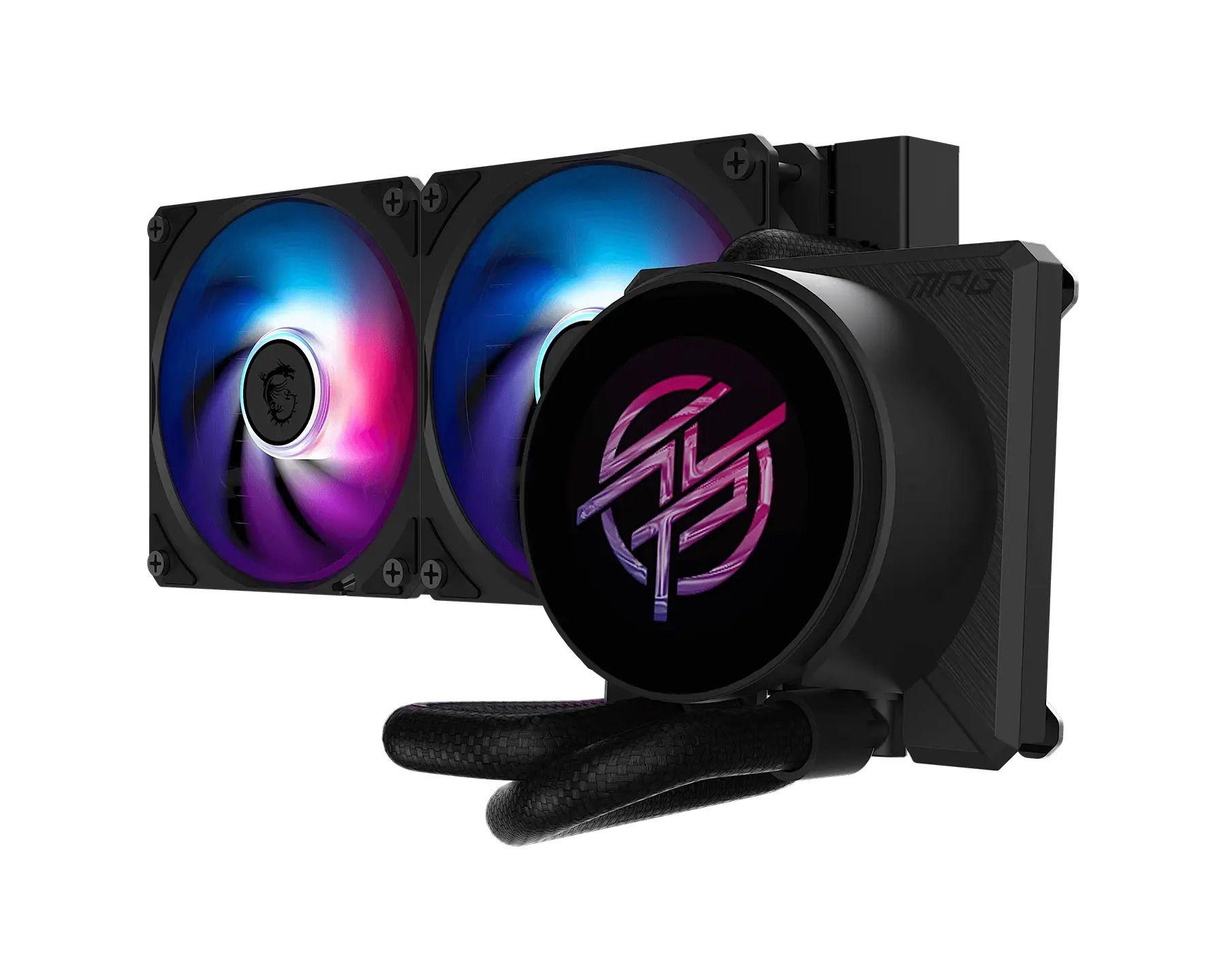 Sistema de Refrigeração Líquida MSI MPG CoreLiquid P22 240 (LGA 1700, LGA 1851, AM4, AM5 - 120 mm - 2000 RPM - Preto)
