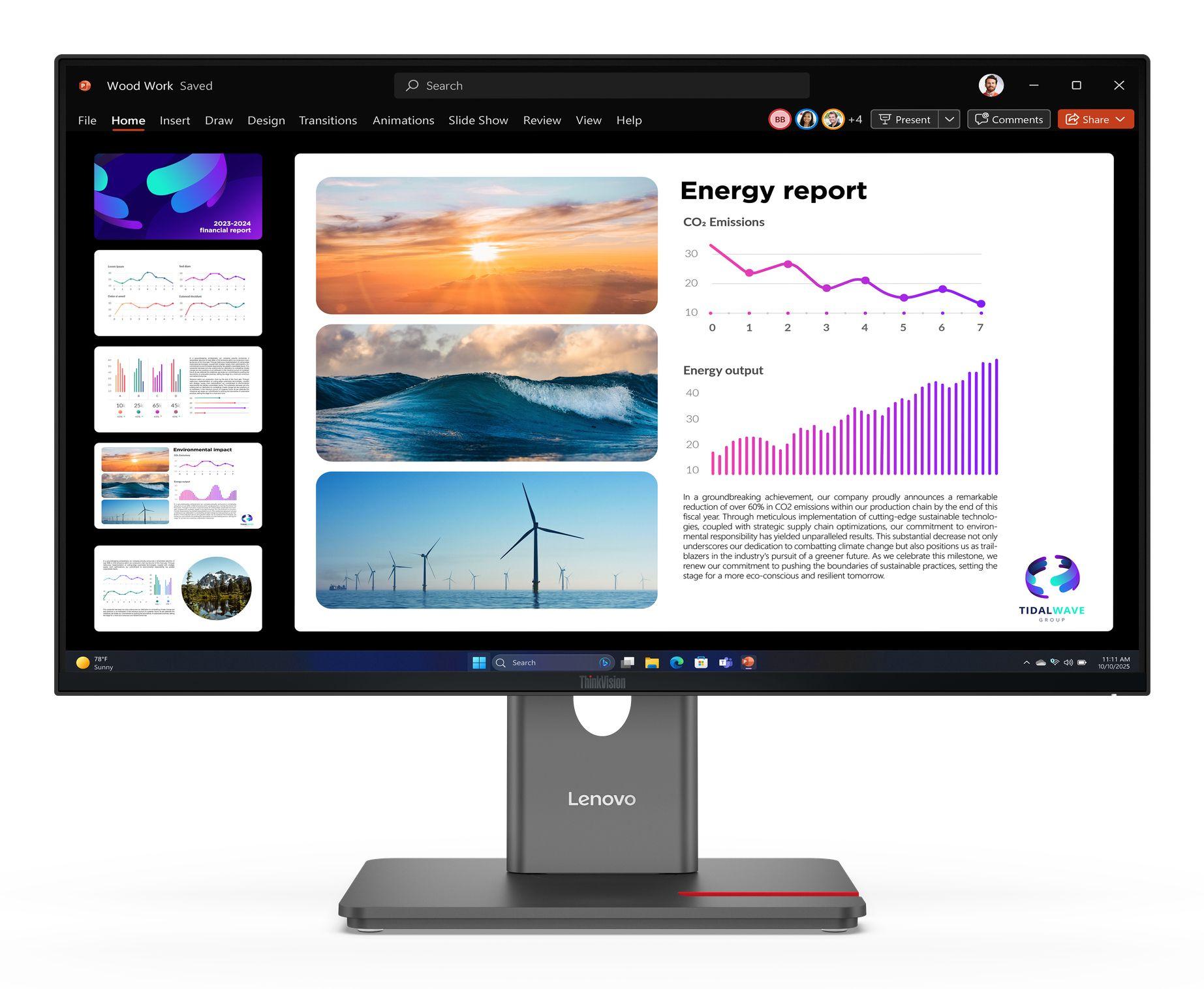 Monitor LENOVO ThinkVision P24Q-40 (23,8" - IPS - 120 Hz - Preto), miniatura 2