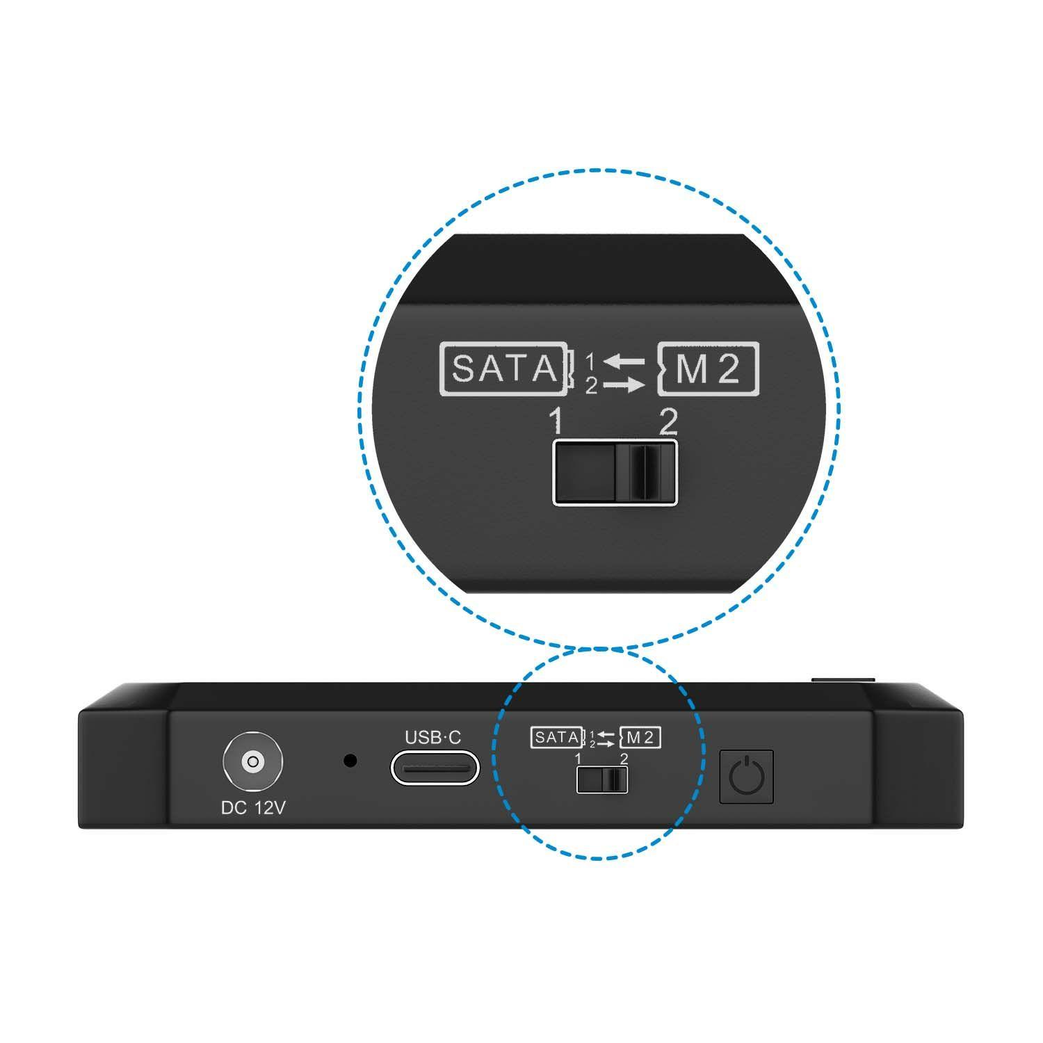 Estação de Docking AISENS ASDS-M2SATA04B (2.5,3.5,M.2 " - Preto) — miniatura 4