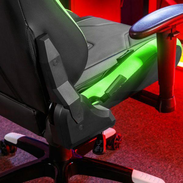 Cadeira Gaming XROCKER Agility Sport Esport RGB (135° - Ajustáveis em 3D - Preto), miniatura 5