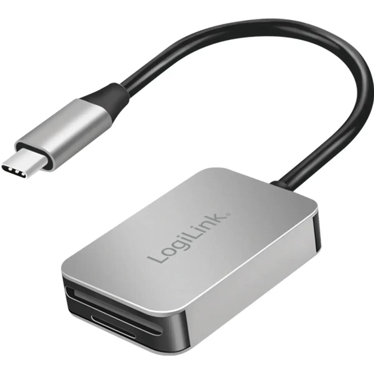 Leitor de Cartões LOGILINK CR0050 (USB-C 3.2 Gen 1 - Alumínio)