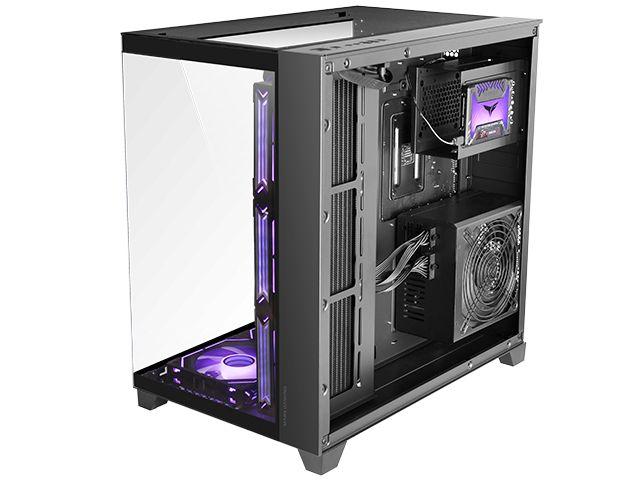 Caixa de Computador MARS GAMING MC-3C (ATX, Micro ATX, Mini-ITX - Midi Tower - SGCC, vidro temperado - Preto) — miniatura 3