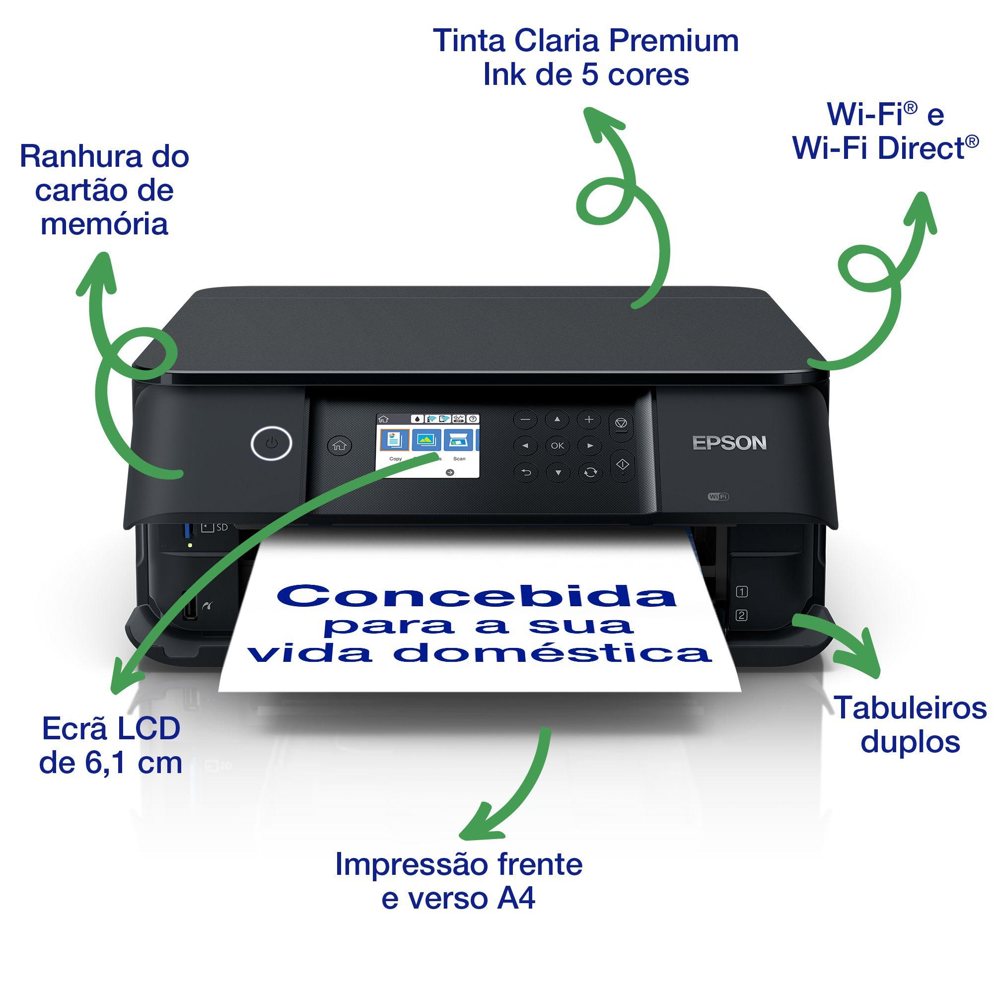 Impressora Multifunções EPSON Expression Premium XP-6100 (A4 - Impressão a cores - 100 folhas - Preto) — miniatura 2