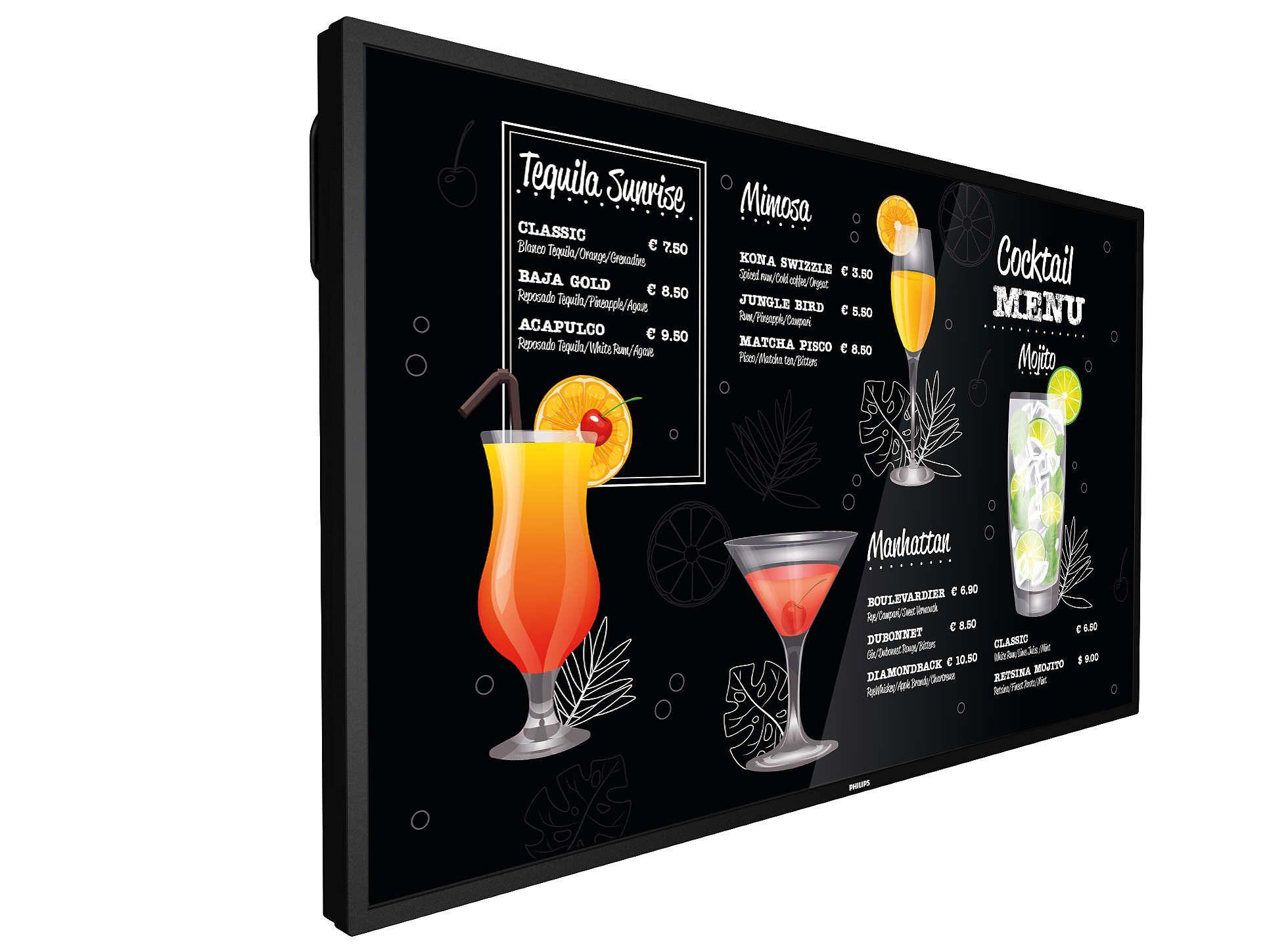 Ecrã de Sinalização PHILIPS 55BDL3117P/00 (55" - VA - 60 Hz - Preto)
