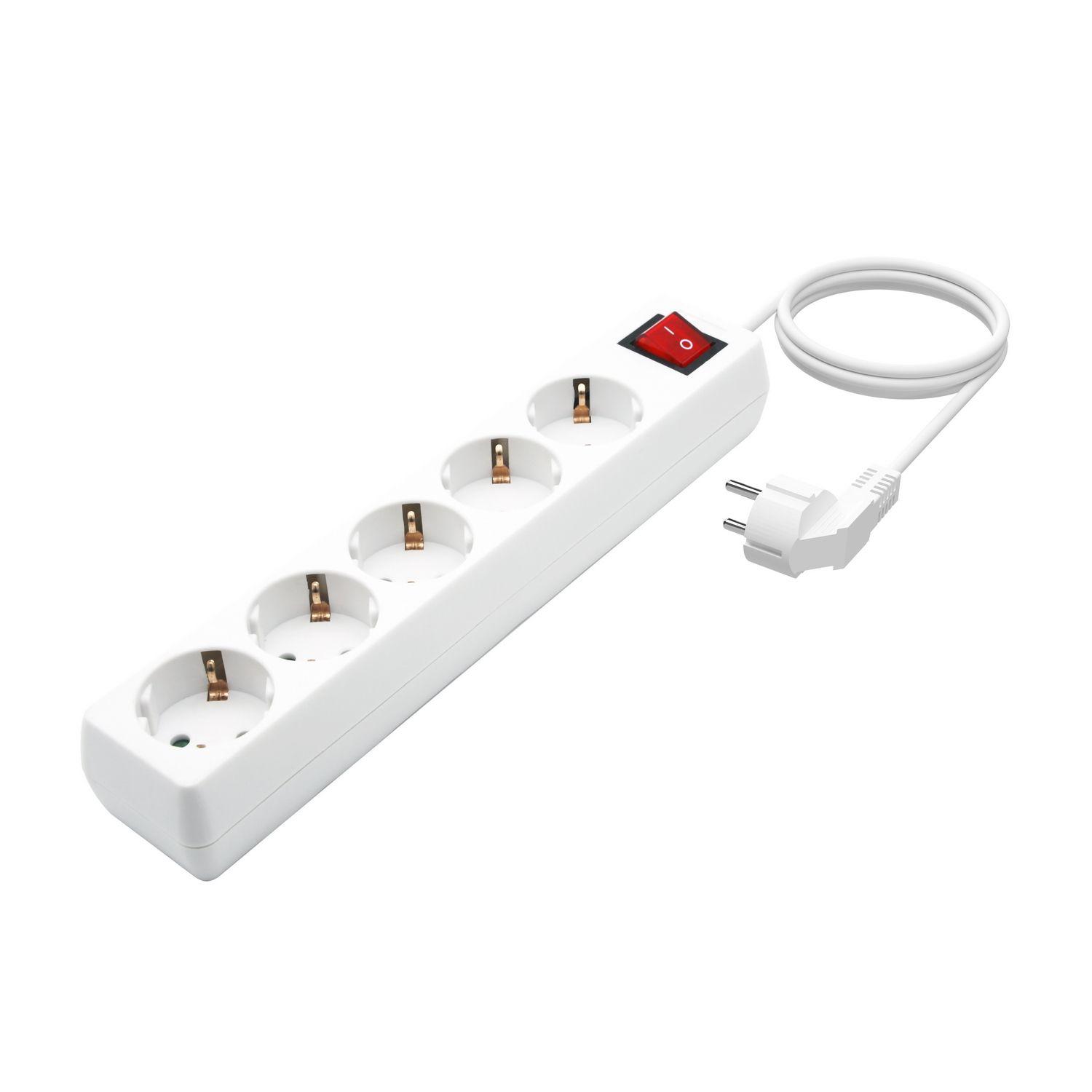 Bloco de Tomadas AISENS A154-0651 (Cobre - Branco), miniatura 2