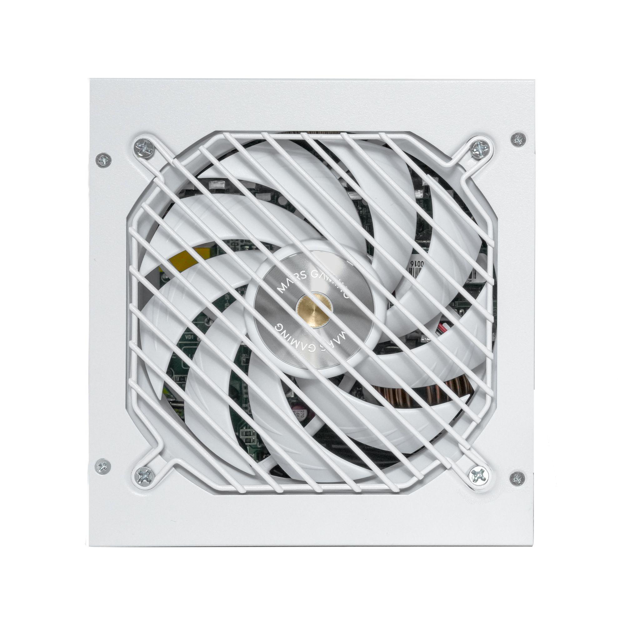 Fonte de Alimentação MARS GAMING MPZE750SIM (ATX - 750 W - 80 PLUS Silver - Branco)