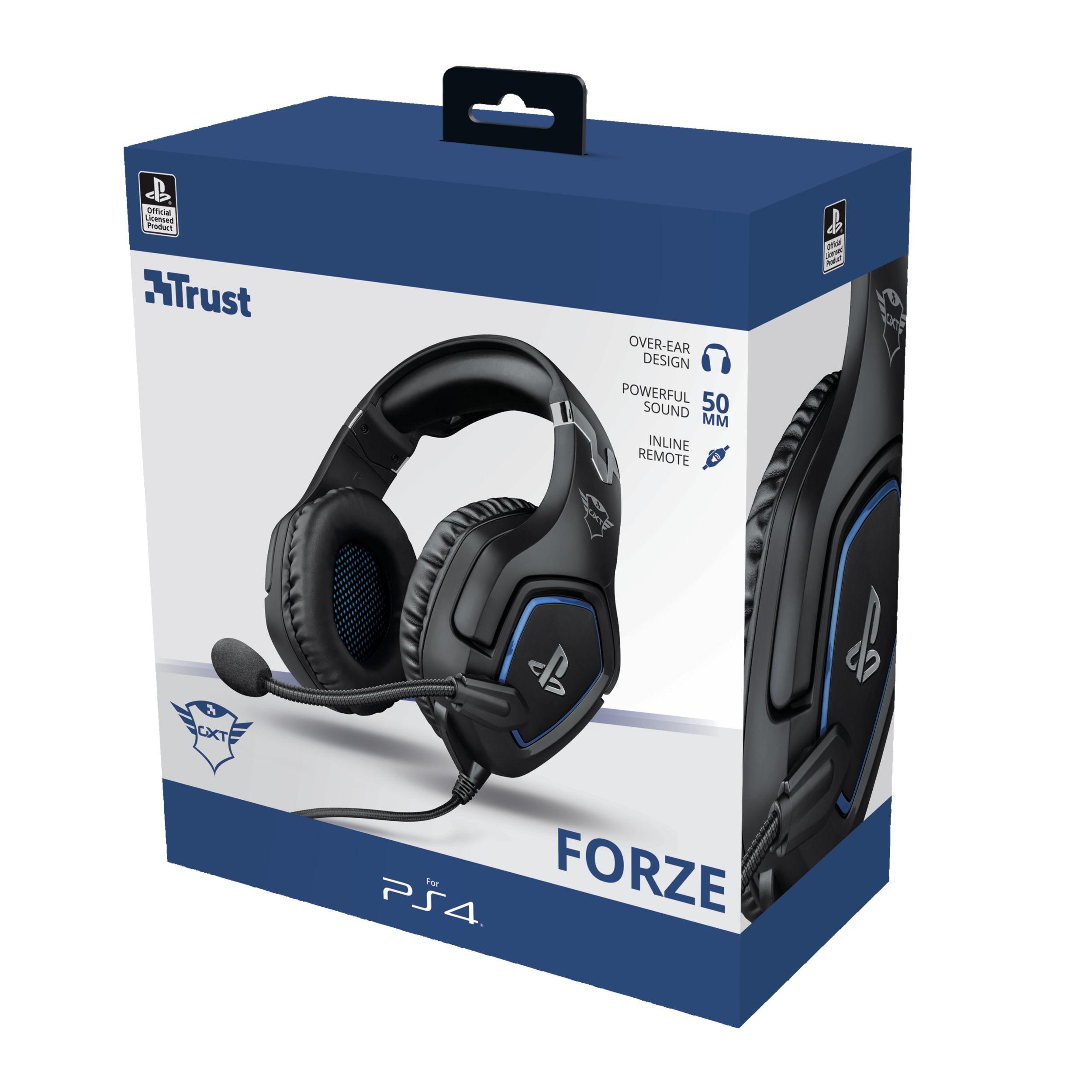 Headset Gaming TRUST GXT 488 Forze PS4 (Binaural - Com fios - Circum-aural - Preto), miniatura 6